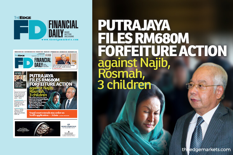 Putrajaya Files Rm680m Forfeiture Action Against Najib Rosmah Others The Edge Markets