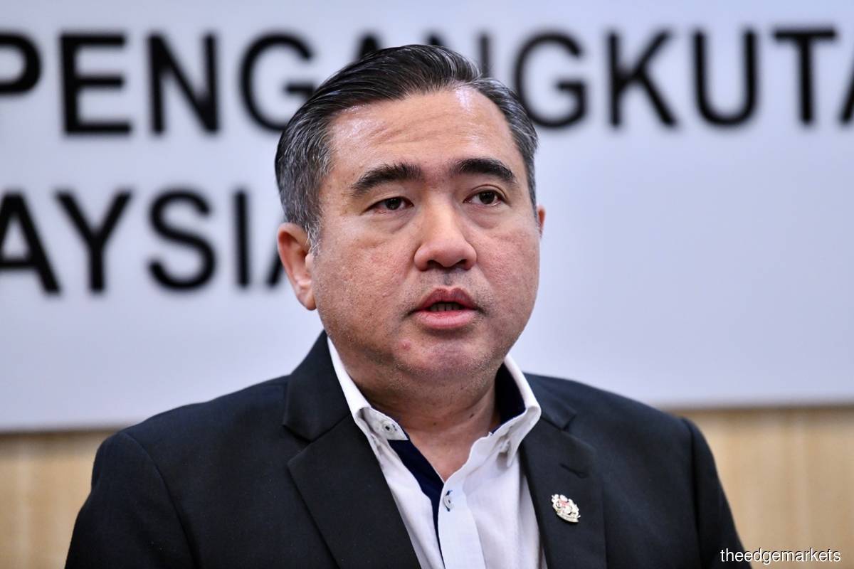 Minister of Transport Anthony Loke (The Edge filepix by Shahrin Yahya)
