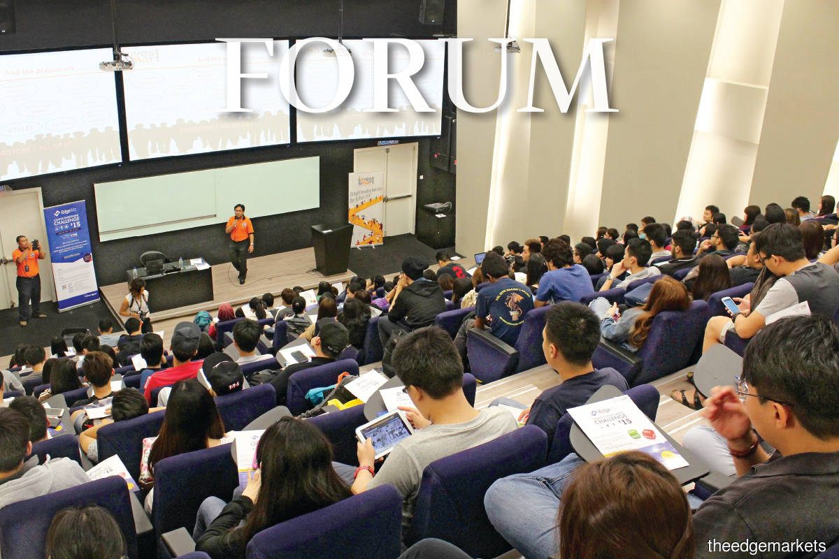 The success of universities and their value cannot be measured purely in terms of profit, and their students are not simply customers. Universities are thought leaders; defenders and discoverers of knowledge. (Photo by Suhaimi Yusuf/The Edge)