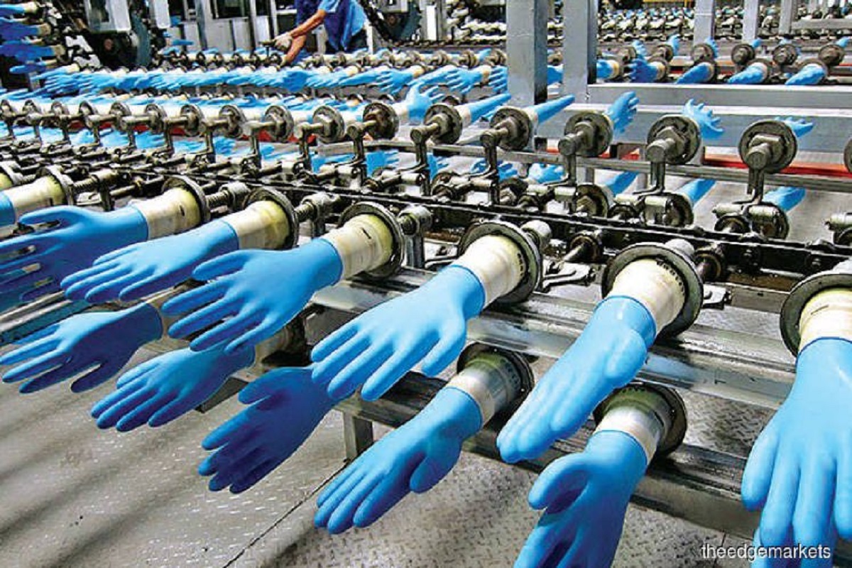 Share prices of glove makers slip into negative territory on profit-taking