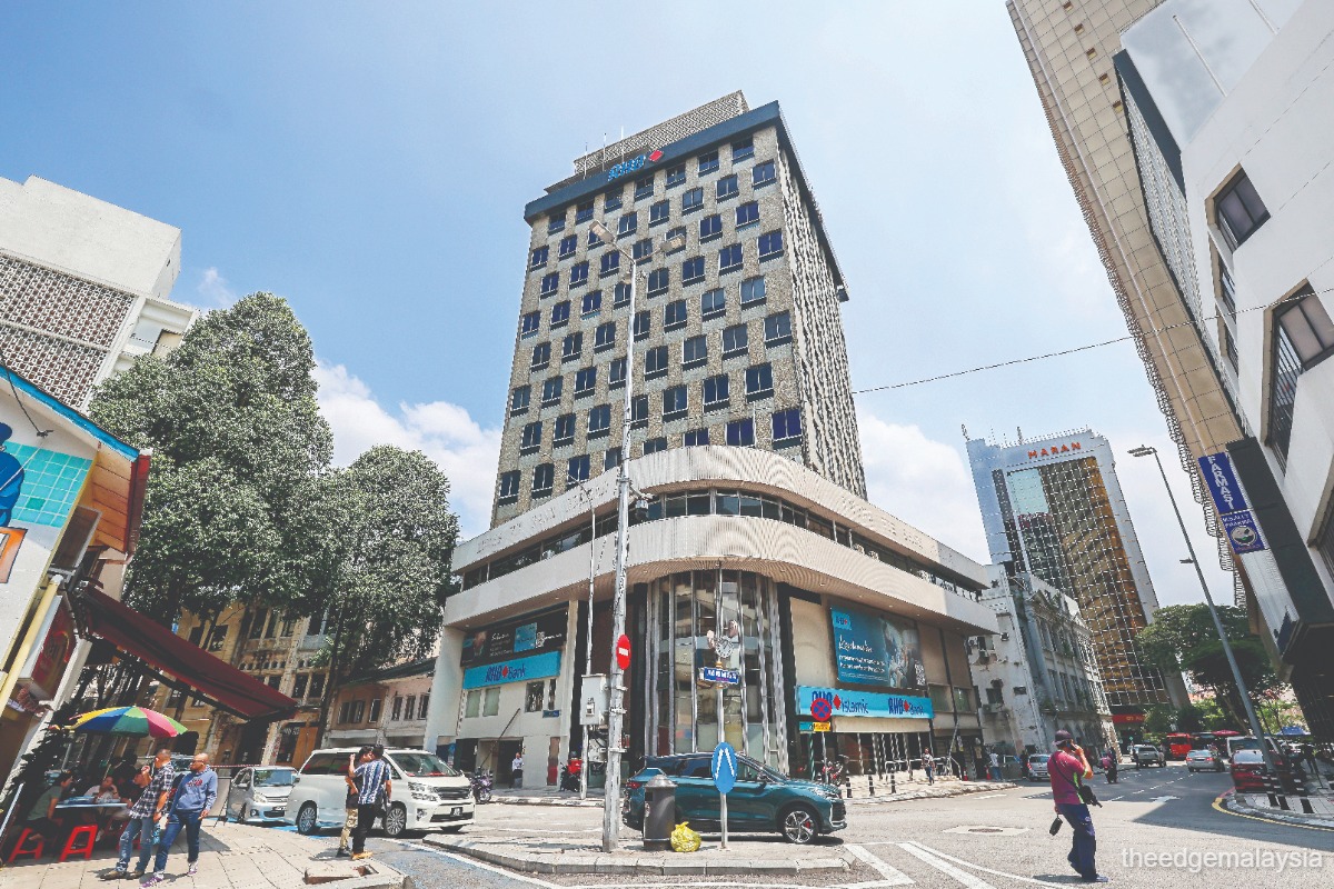 Historic RHB building on Jalan Tun H S Lee listed for RM30 mil