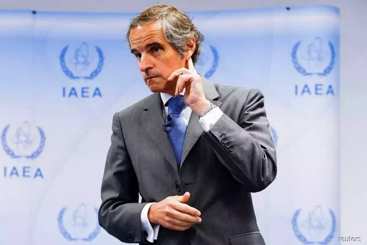IAEA Director General Rafael Mariano Grossi speaks at a news conference in Vienna, Austria on Thursday, June 9, 2022, regarding developments related to the IAEA's monitoring and verification work in Iran. (Reuterspix)
