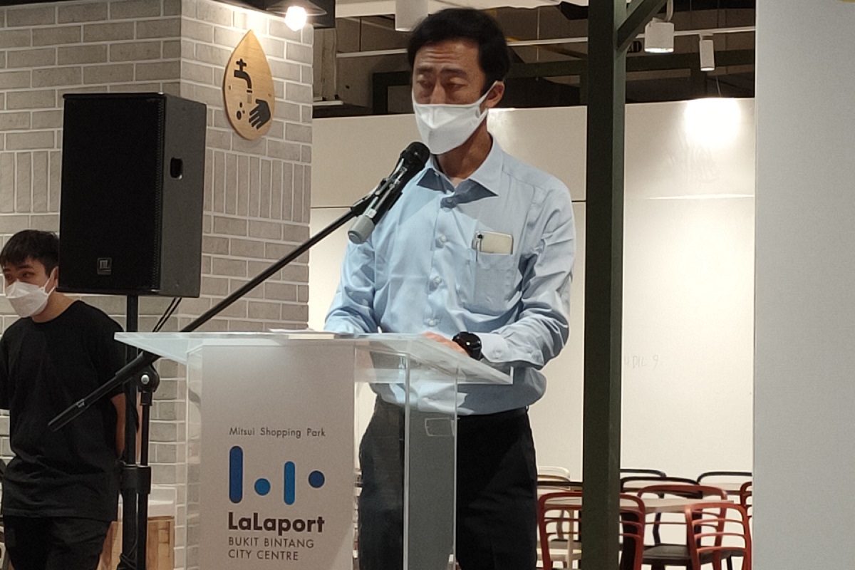 Kawashima at the media preview event for LaLaport BBCC.