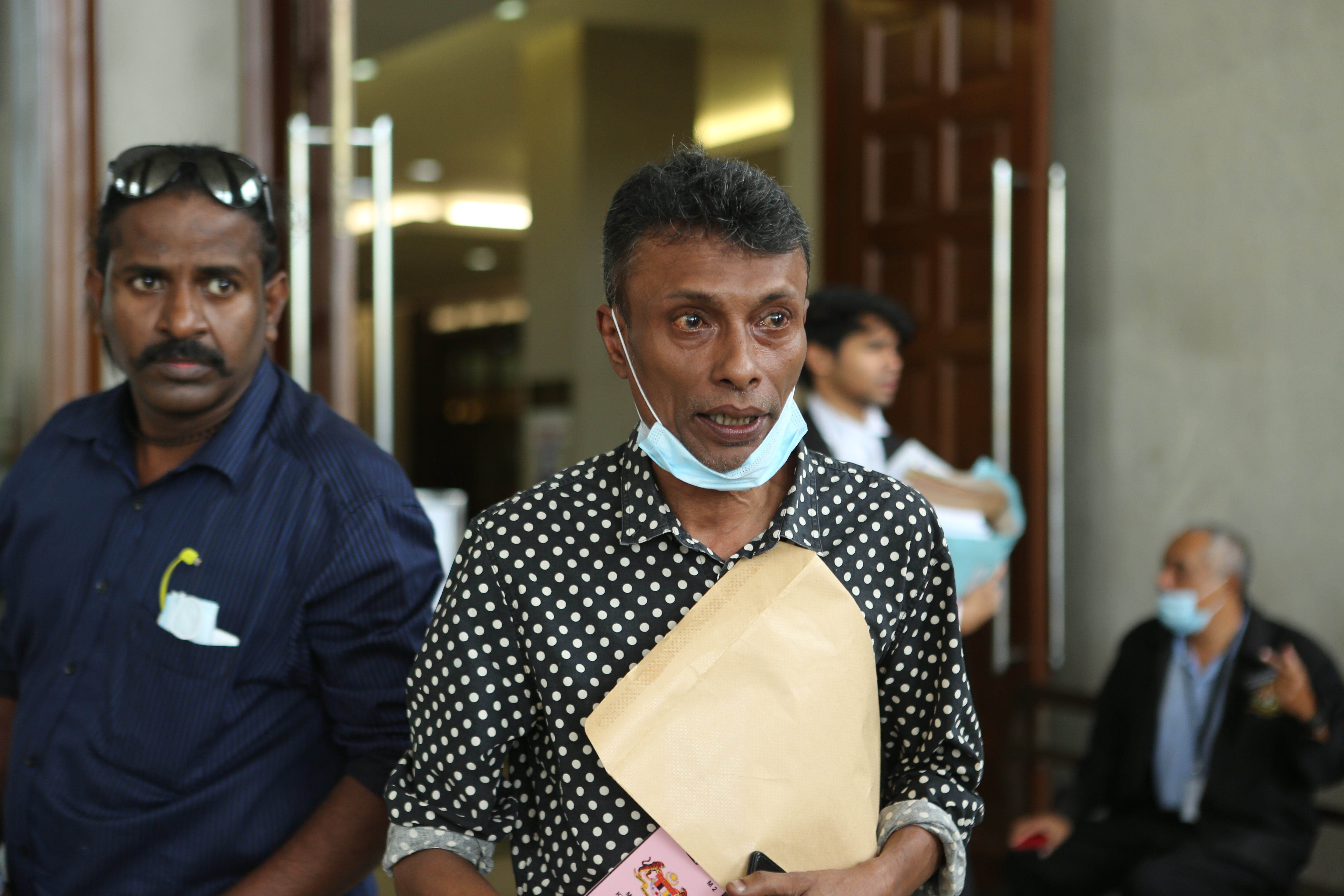 Datuk Richard Morais, brother of the late Datuk Kevin Anthony Morais, at the court. (Photo: Suhaimi Mohd Yusuf/The Edge)