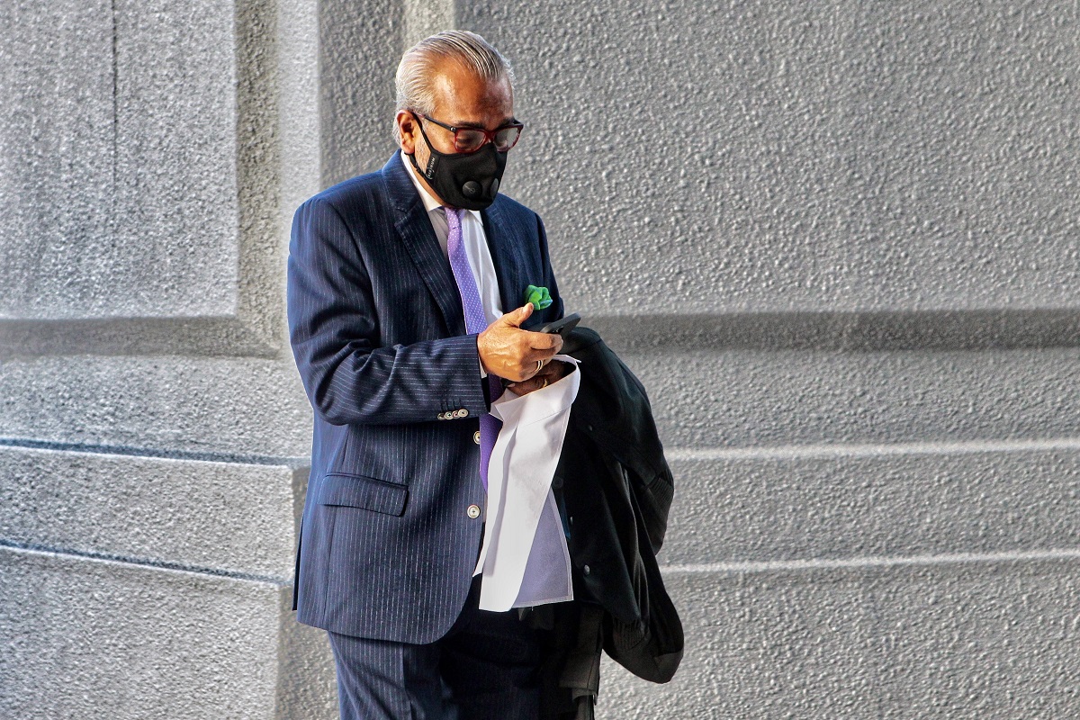 Shafee as seen at the Kuala Lumpur Court Complex on July 15. (Photo by Zahid Izzani Mohd Said/The Edge)