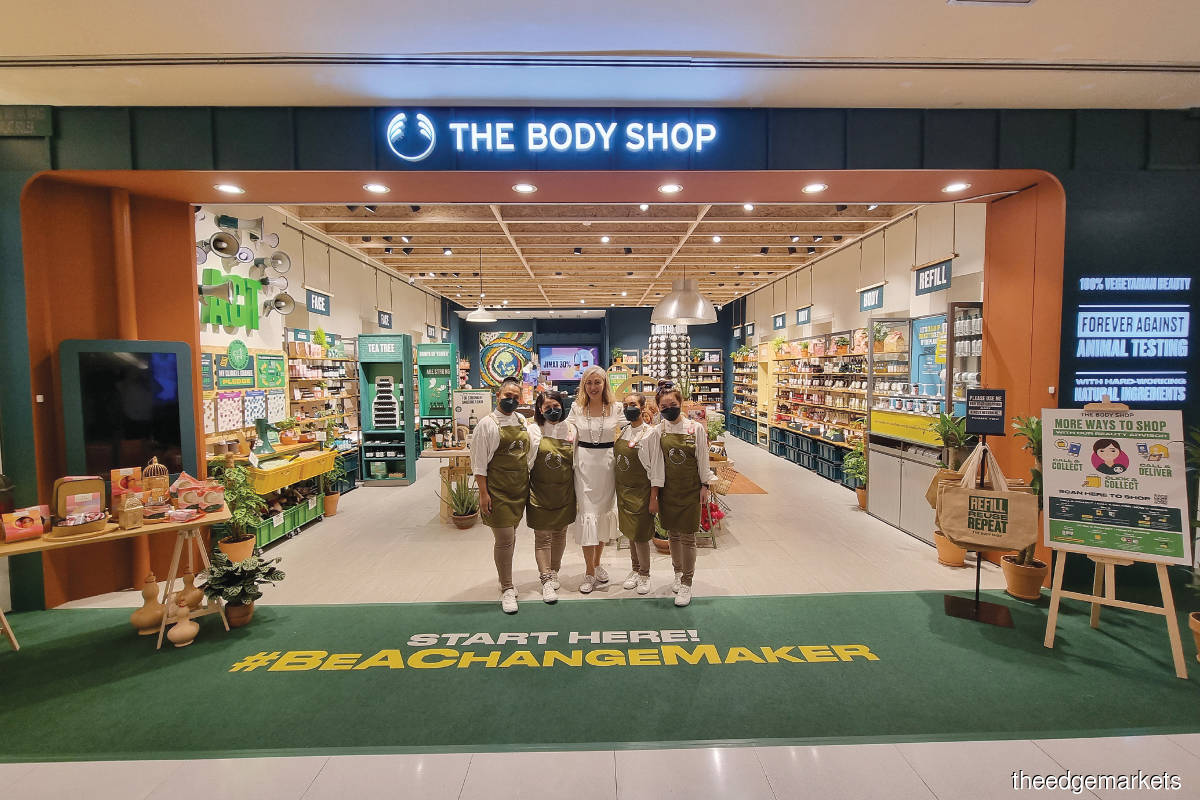 One of The Body Shop’s new concept stores in Malaysia