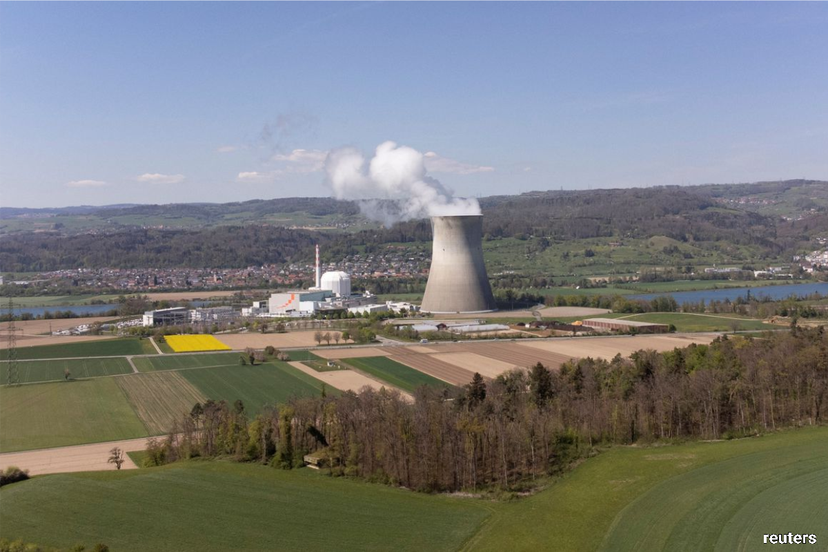 A general view shows the nuclear power plant KKW Leibstadt of Swiss energy company.