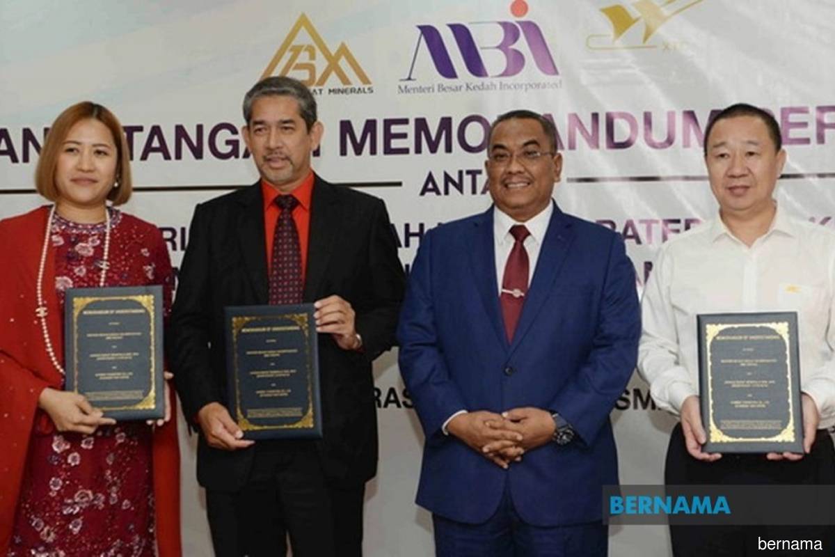 MBI Kedah inks MOU on rare earth mining with China’s Xiamen Tungsten