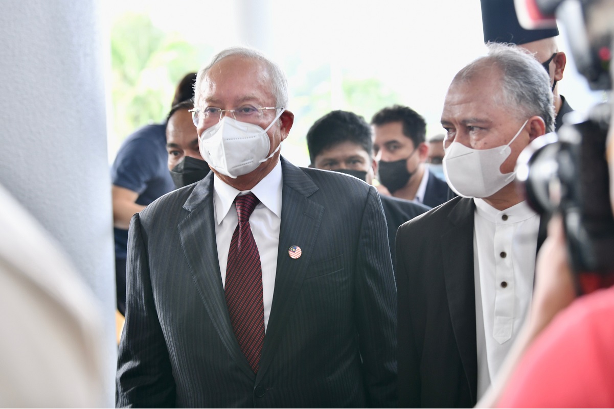 The court directed that Najib (pictured), who is also Pekan member of Parliament, must not remove, dispose of, deal with or diminish the value of any of his assets in and outside of Malaysia, of up to RM42 million, pending the final determination of the suit. (Photo by Shahrin Yahya/The Edge)