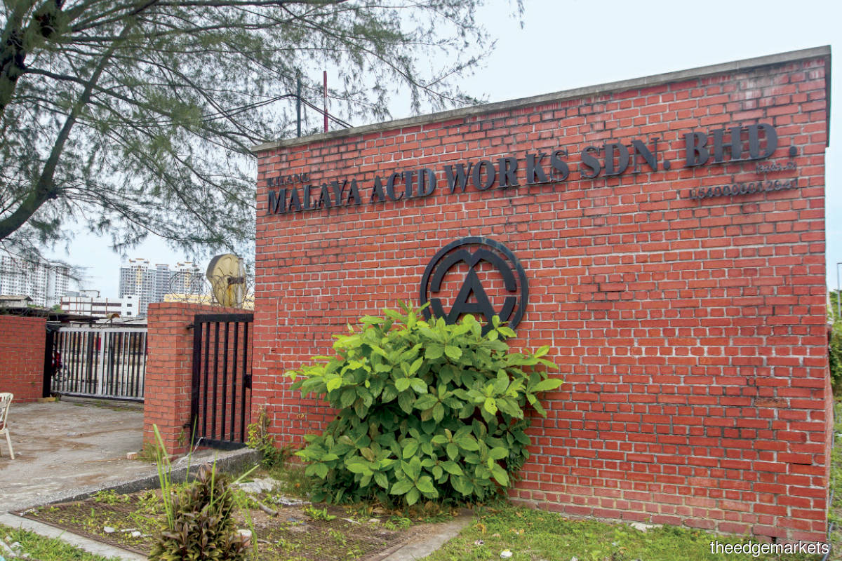 Malaya Acid Works site was once the site for the production of sulphuric acid. (Photo by Patrick Goh/The Edge)