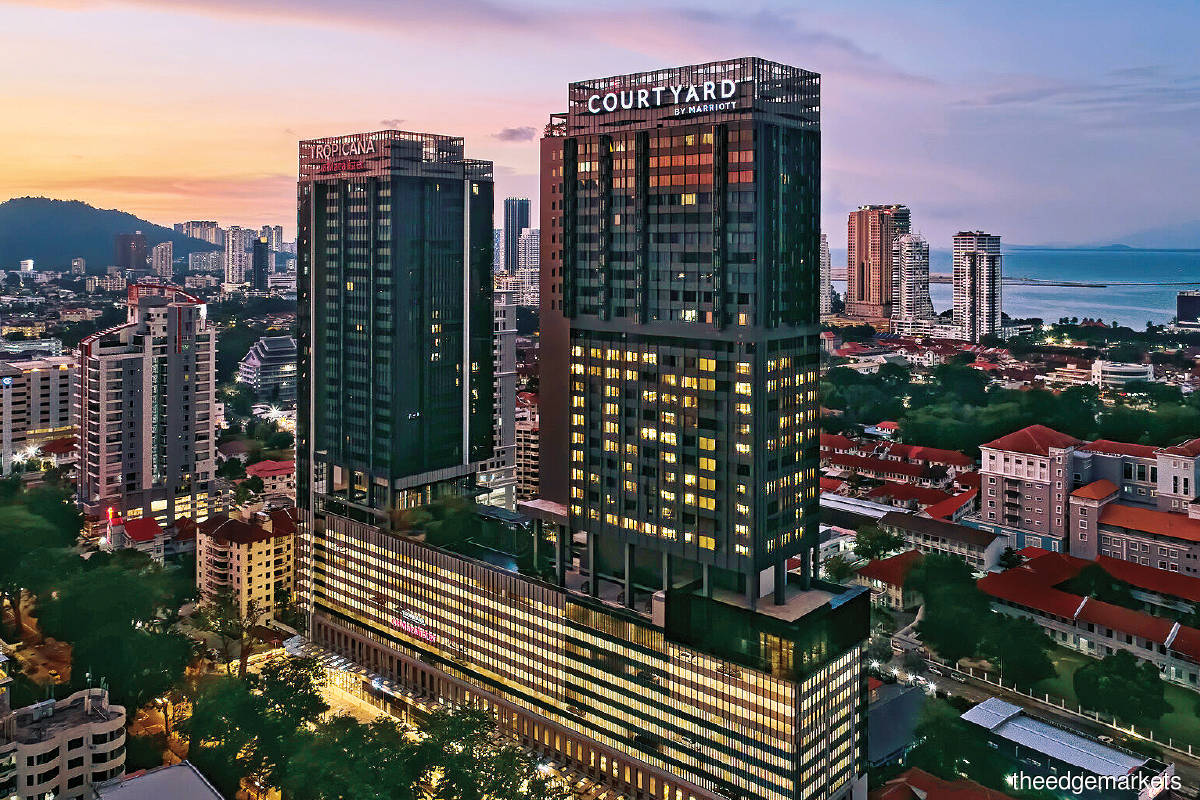 Courtyard by Marriott Penang, which opened in September 2020, is among the recent additions to Marriott’s portfolio. (Photo by Marriott)