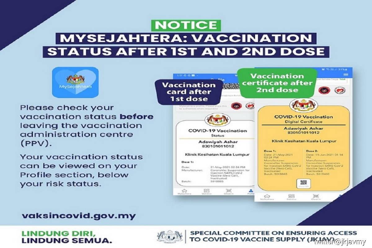 Dr Adham: Using blockchain technology, MySejahtera Covid-19 vaccination cert can’t be duplicated