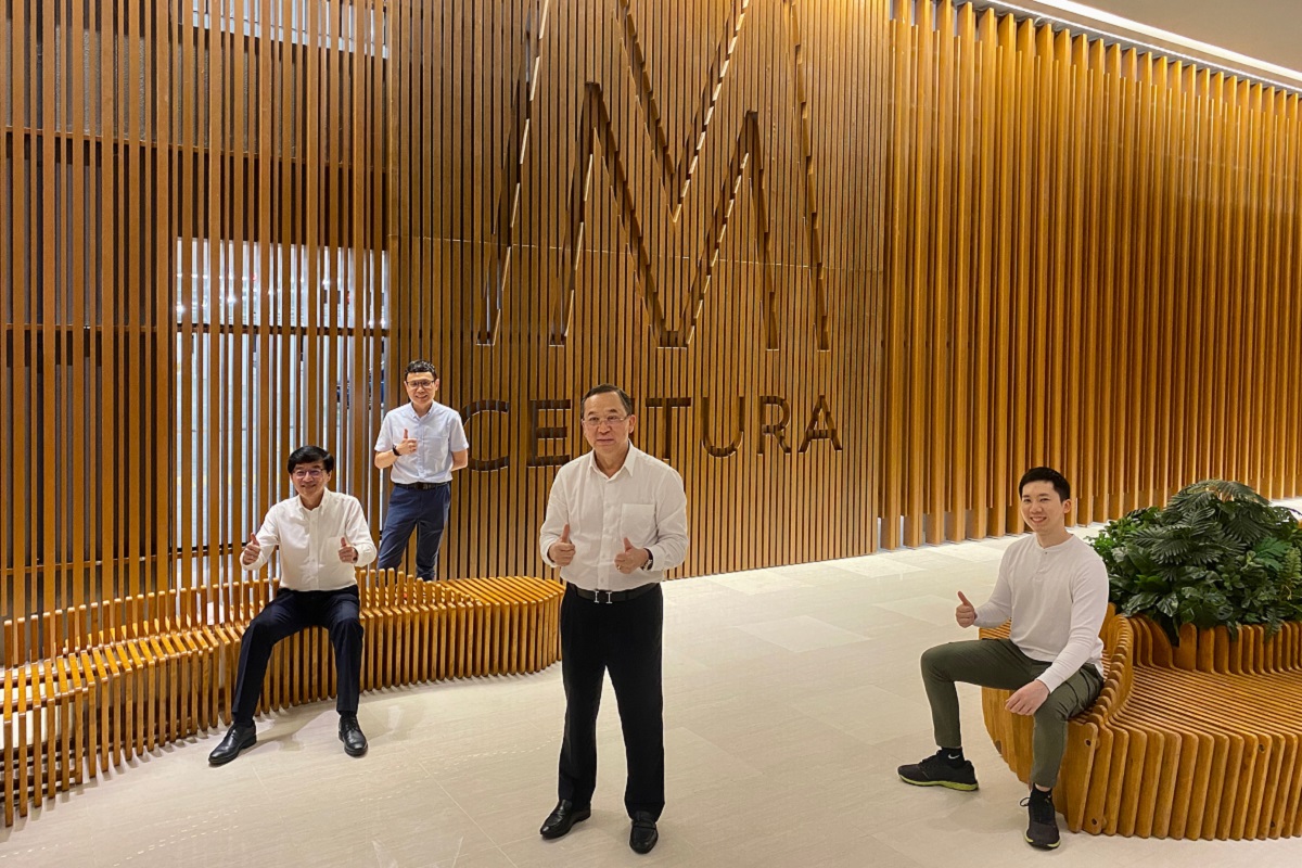 From left: Ho, Mah Sing senior general manager of sales and marketing Chris Chen, Hoy Kum and Mah Sing director of group operations and strategy Lionel Leong at the media appreciation night celebrating the vacant possession of M Centura.