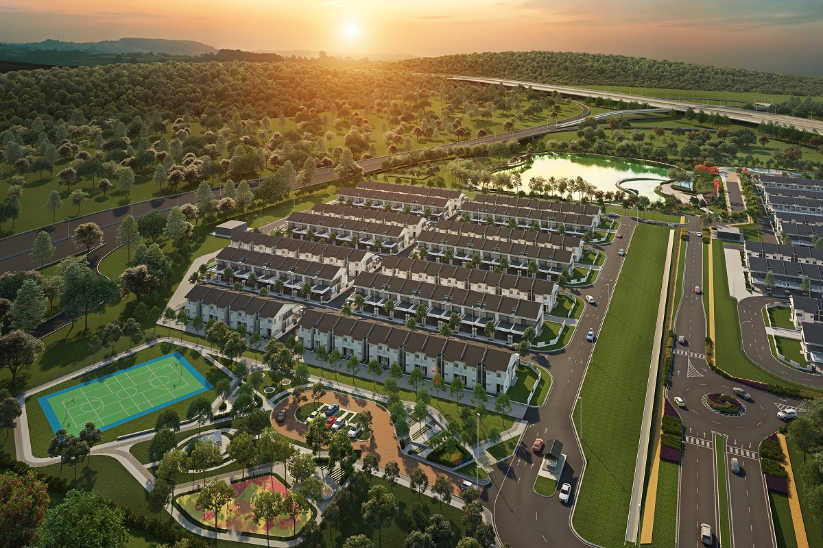 An artist’s impression of the Bandar Ainsdale Lakeside Home Series.