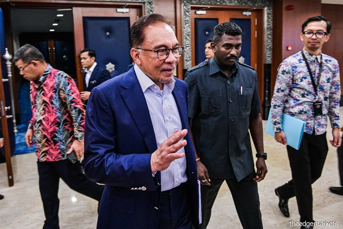 Prime Minister Datuk Seri Anwar Ibrahim (front most). (The Edge filepix by Zahid Izzani)