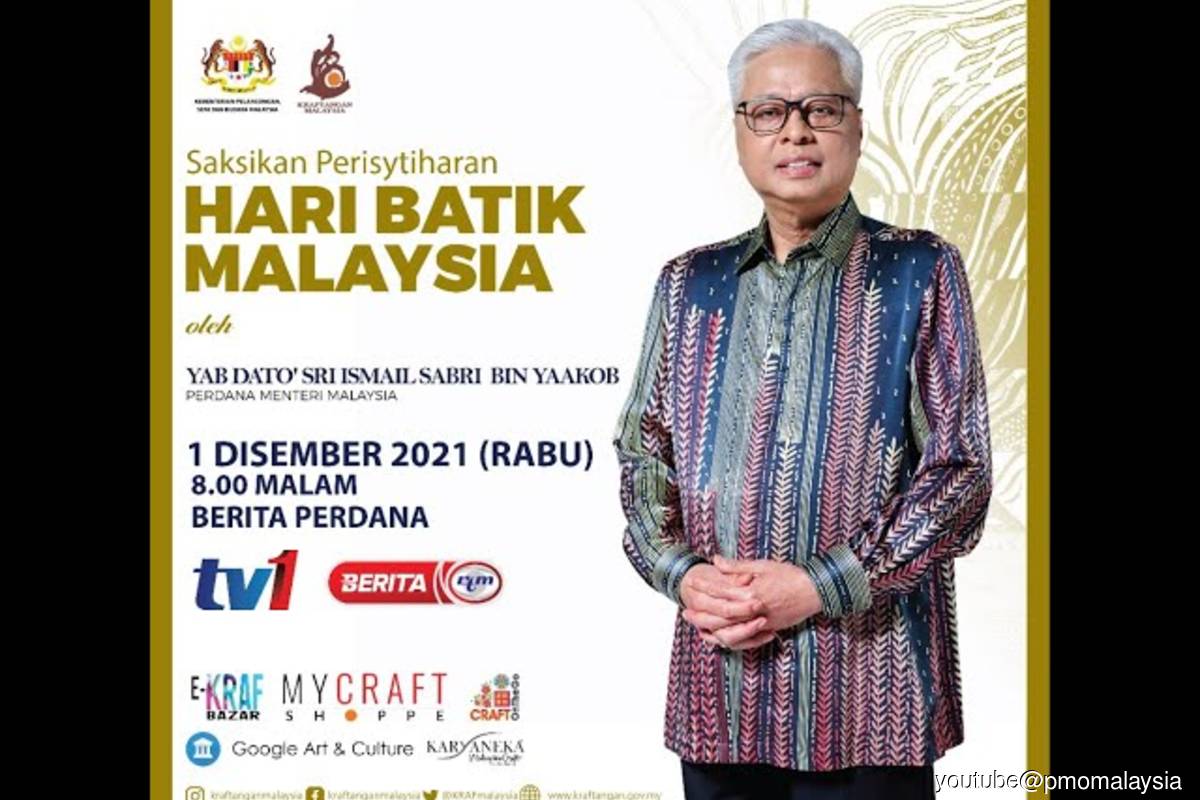 PM Ismail Sabri declares Dec 3 as Malaysia Batik Day