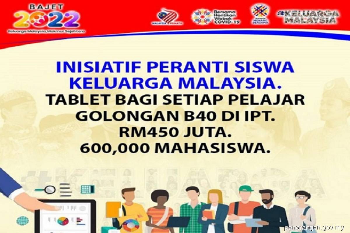 Procurement to supply tablets under PerantiSiswa Keluarga Malaysia cost RM385 mil