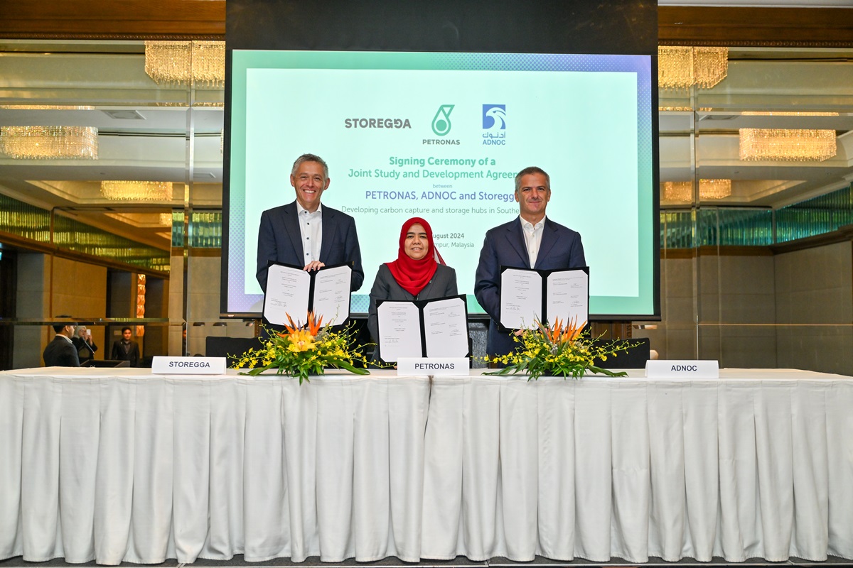 Petronas teams up with Adnoc, Storegga to develop carbon capture and ...