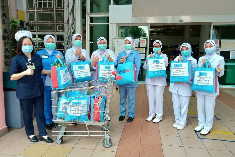 RHB continues to provide packed meals for hospital frontliners in third phase of MCO period