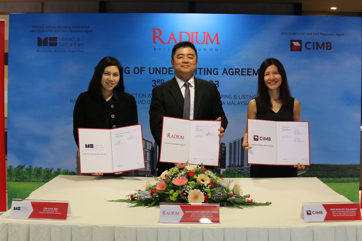 Radium Development inks underwriting agreement with Malacca Securities