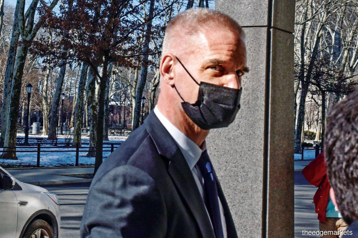 Leissner former chairman of Southeast Asia for Goldman Sachs Group Inc, departs from the federal court in New York. (Photo by Bloomberg)