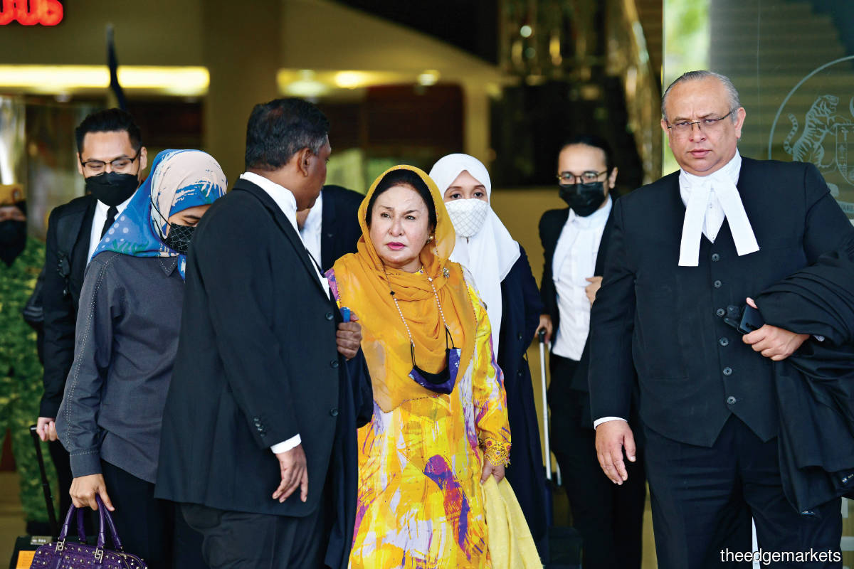 Rosmah arrives in court in May  for her corruption trial (Photo by Shahrill Basri/The Edge)