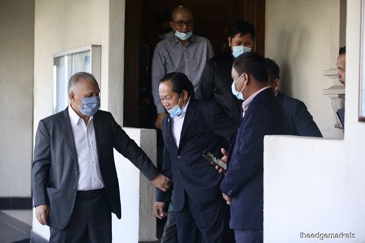 Ahmad (centre) allegedly said the money was not from Najib. (Photo by Sam Fong/The Edge)
