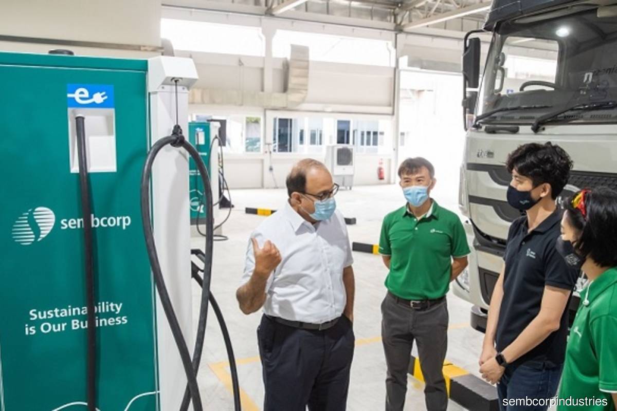 Sembcorp launches first solar powered EV charging hub