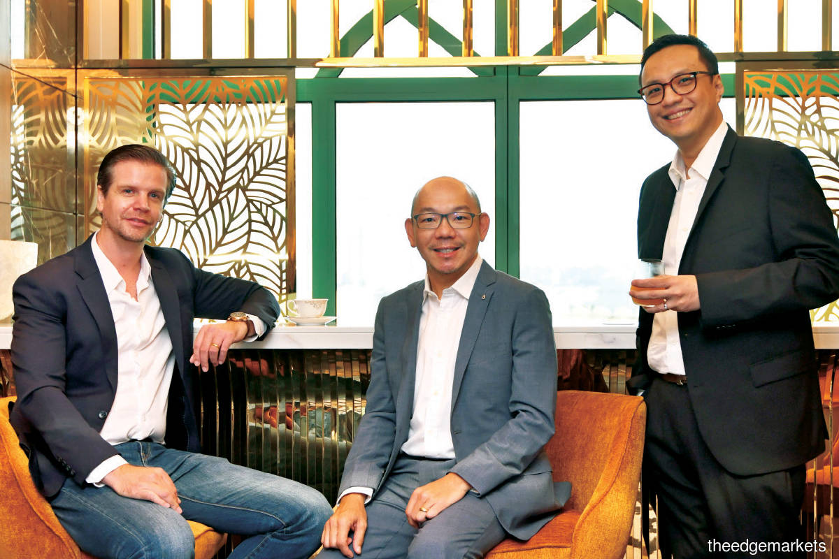 From left: Van Leeuwen , Hor, and Andy ... Kejora, together with Sunway and other partners, plans to guide Malaysian start-ups and get them into Indonesia, Southeast Asia’s largest market. (Photo by Sam Fong/The Edge)