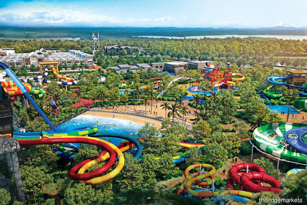 Gamuda’s upcoming theme park, SplashMania Waterpark, in the Gamuda Cove township in Banting. (Photo by Gamuda Land)