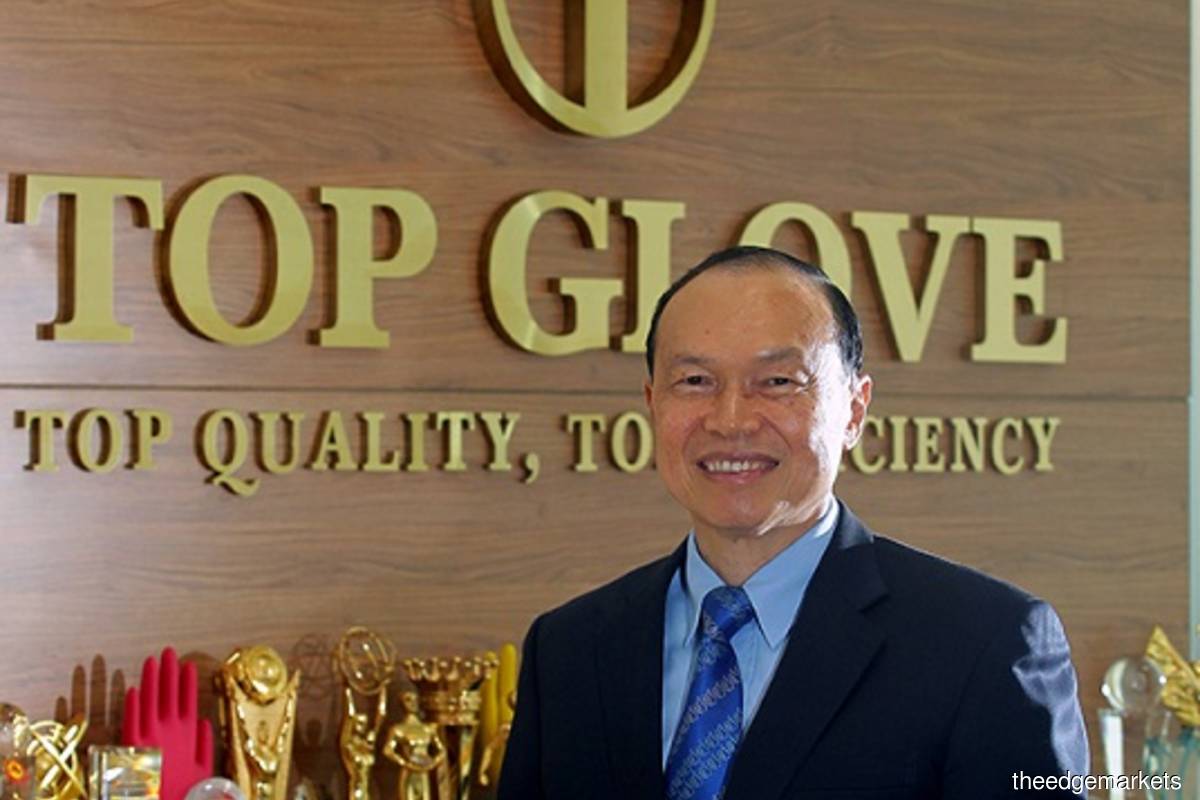 Top Glove boss’s wealth shrinks RM4.44 bil in nine months as share price drops below 60 sen