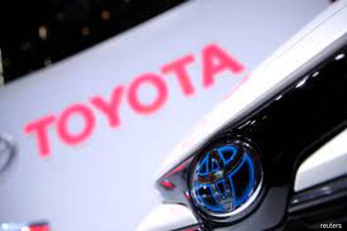 The Toyota logo is seen on a Corolla model at the 89th Geneva International Motor Show in Geneva, Switzerland on March 5, 2019. (Photo by Denis Balibouse/Reuters filepix)