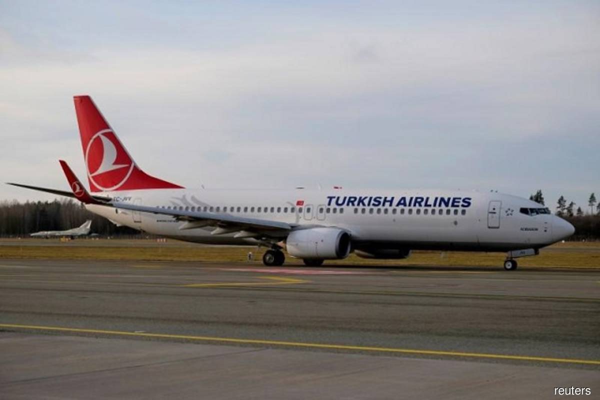 A Turkish Airlines Boeing 737-800 plane TC-JVV taxies to take-off in Riga International Airport, Latvia on Jan 17, 2020. (Photo by Ints Kalnins/Reuters filepix)
