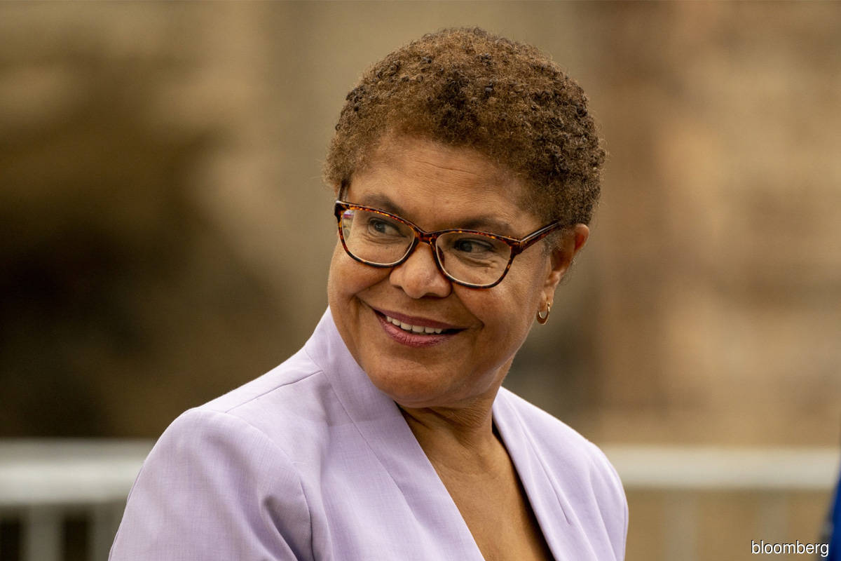 Karen Bass to become first female black LA mayor after beating Caruso