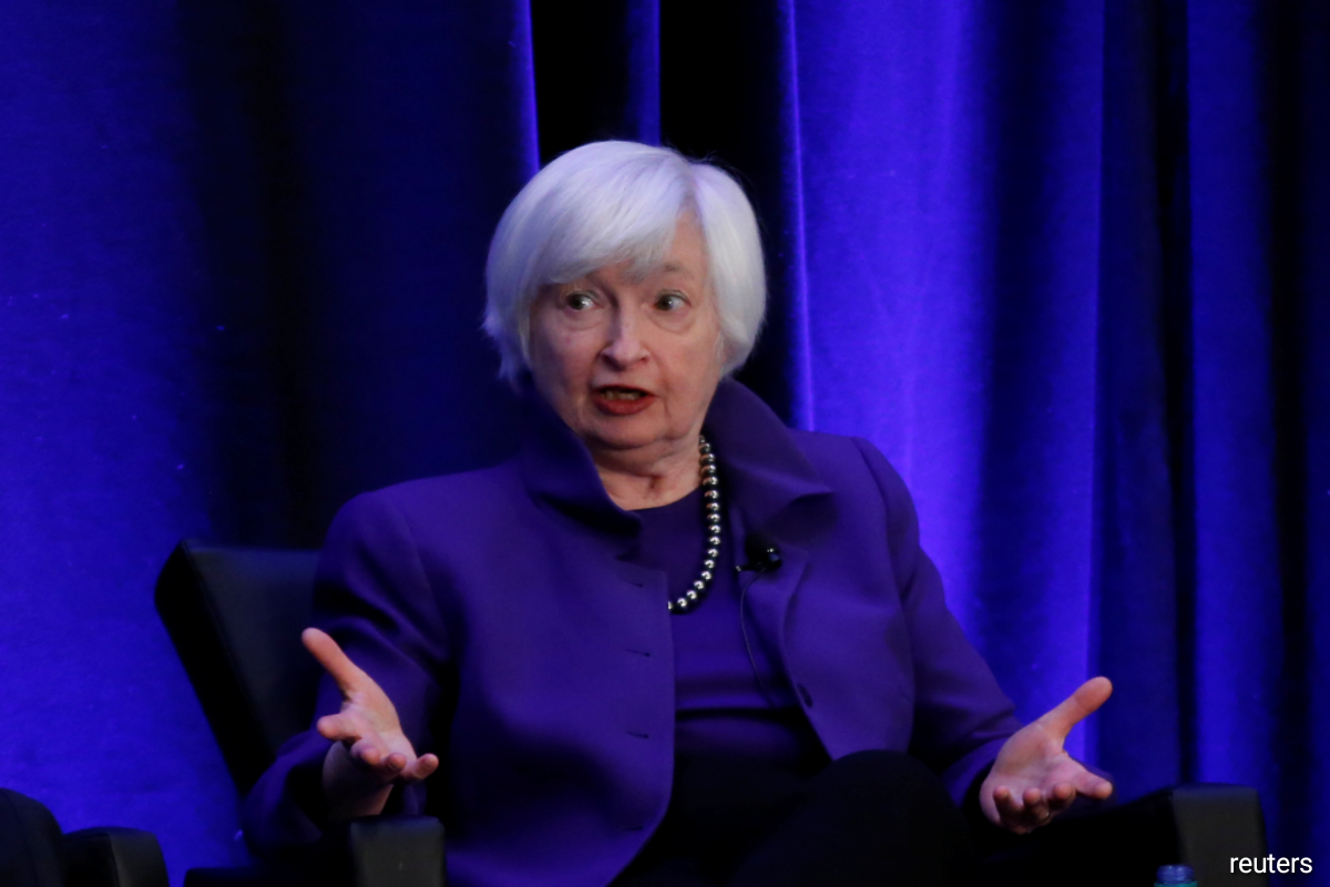 The initial comments made by Yellen, a former Federal Reserve chair, deepened a sell-off in tech stocks and pushed longer-dated Treasury yields higher.