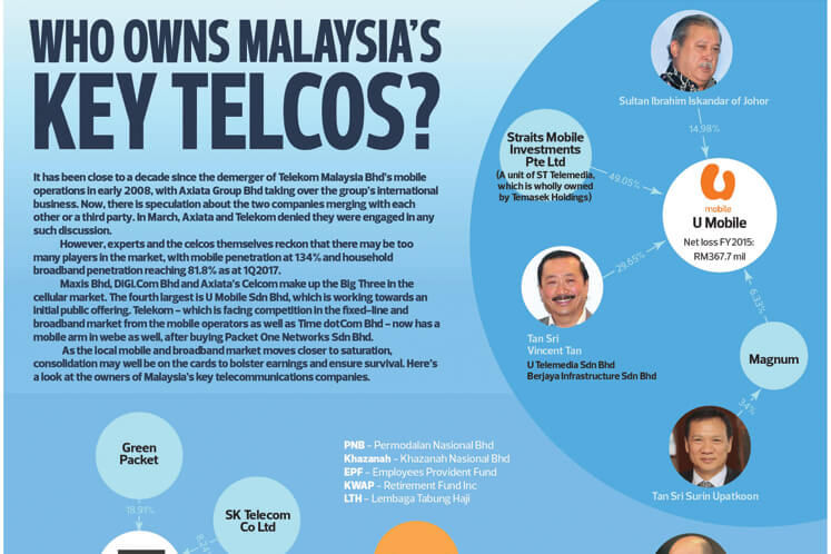 Who owns Malaysia's key telcos?