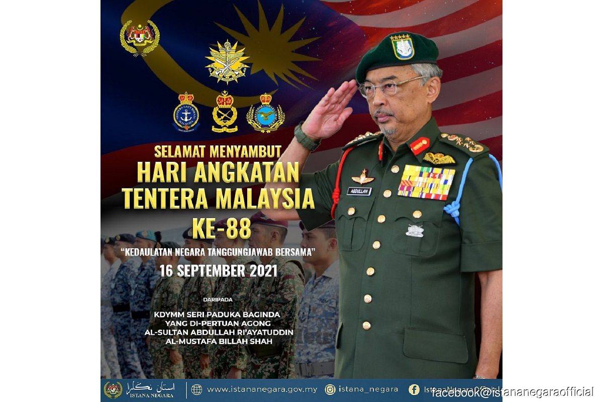 King Conveys 88th Anniversary Wishes To Malaysian Armed Forces The Edge Markets