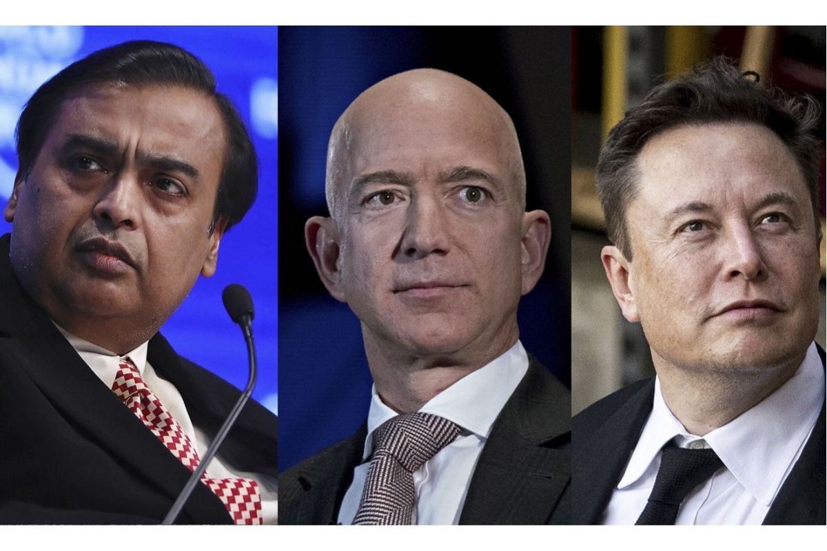 Ambani加入了Bezos，Musk在世界上独家1000亿美元的俱乐部
