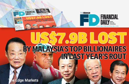 Us 7 9b Lost By Malaysia S Top Billionaires In Last Year S Rout The Edge Markets