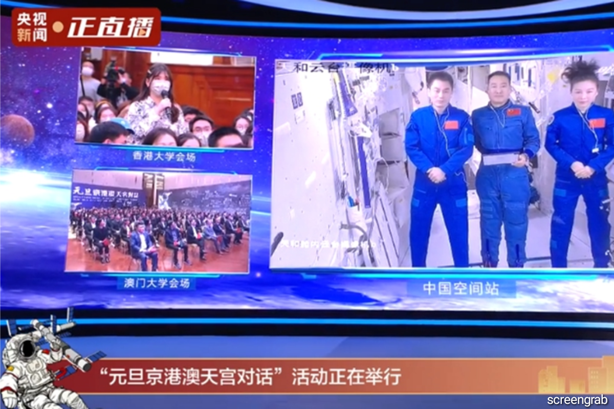 Taikonauts hold ground-space talk with students from Beijing, HK, Macao, sparking patriotism, love for science — Global Times