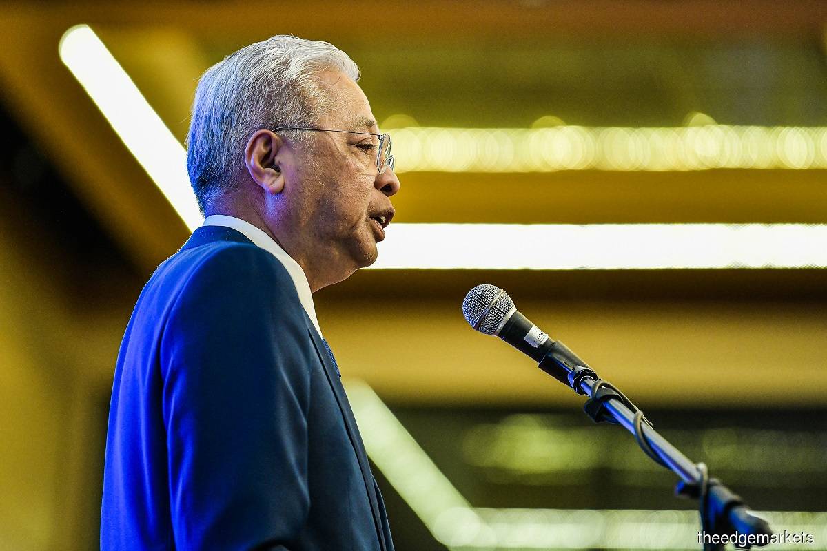 Prime Minister Datuk Seri Ismail Sabri Yaakob (Photo by Zahid Izzani Mohd Said/The Edge)