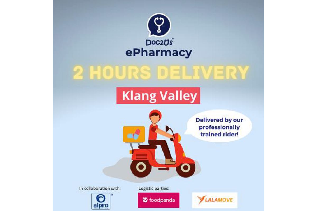 DOC2US teams up with foodpanda, Lalamove to deliver meds in under two hours in Klang Valley