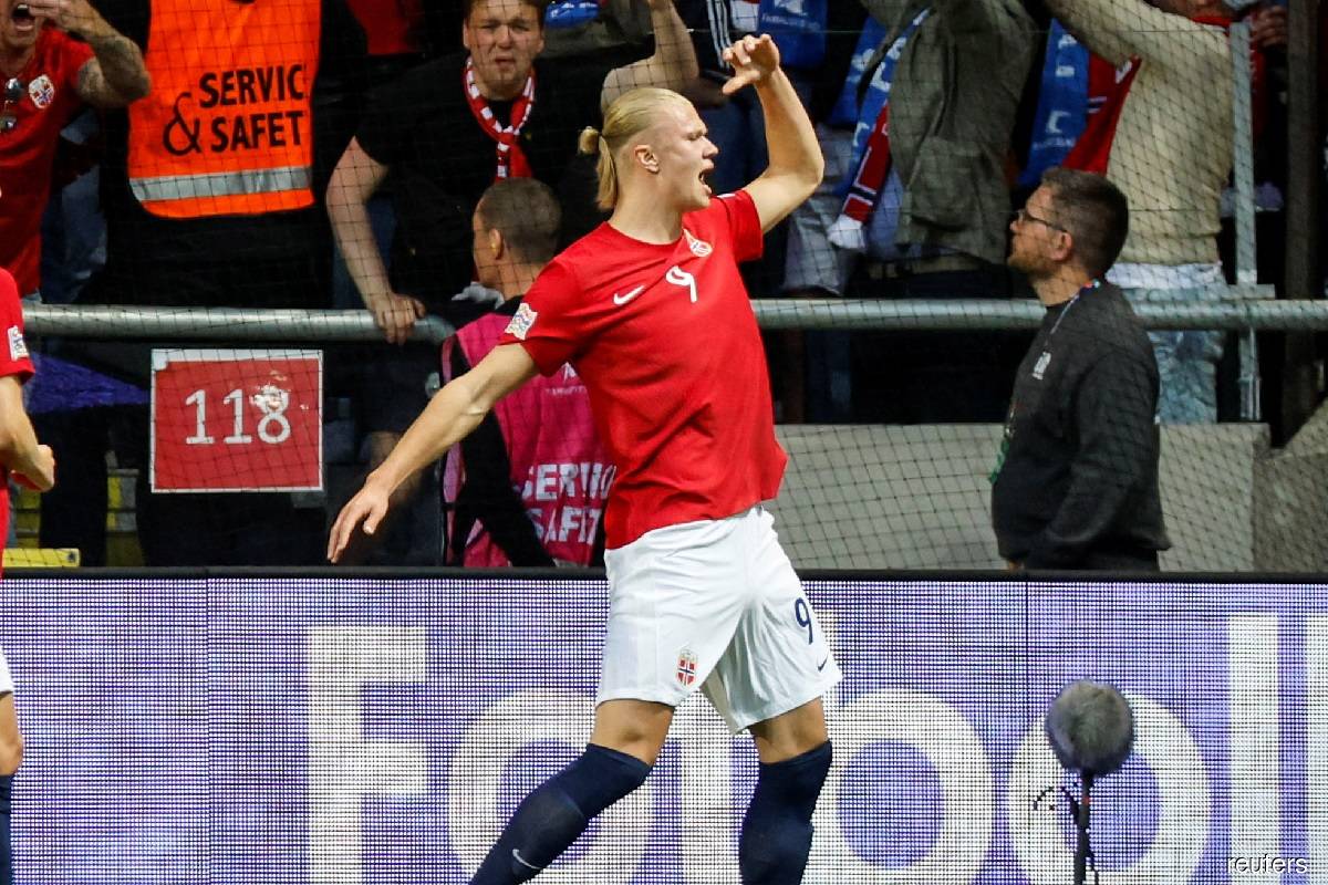 Red-hot Haaland fires Norway to 2-1 win over Sweden