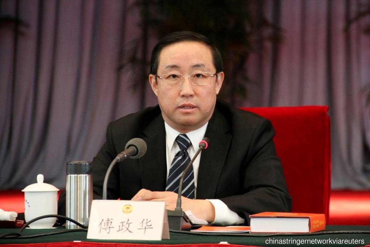 Fu Zhenghua is pictured during a meeting in Beijing, China on Jan 17, 2011, when he was head of Beijing Municipal Public Security Bureau. (Filepix credit: China Stringer Network via Reuters)