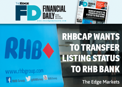 RHBCap wants to transfer listing status to RHB Bank  The 