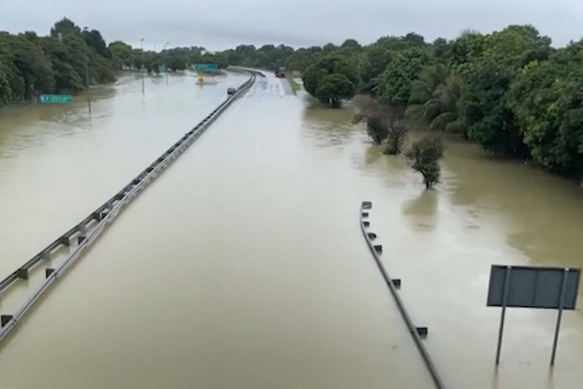 In klang valley today flood As Klang