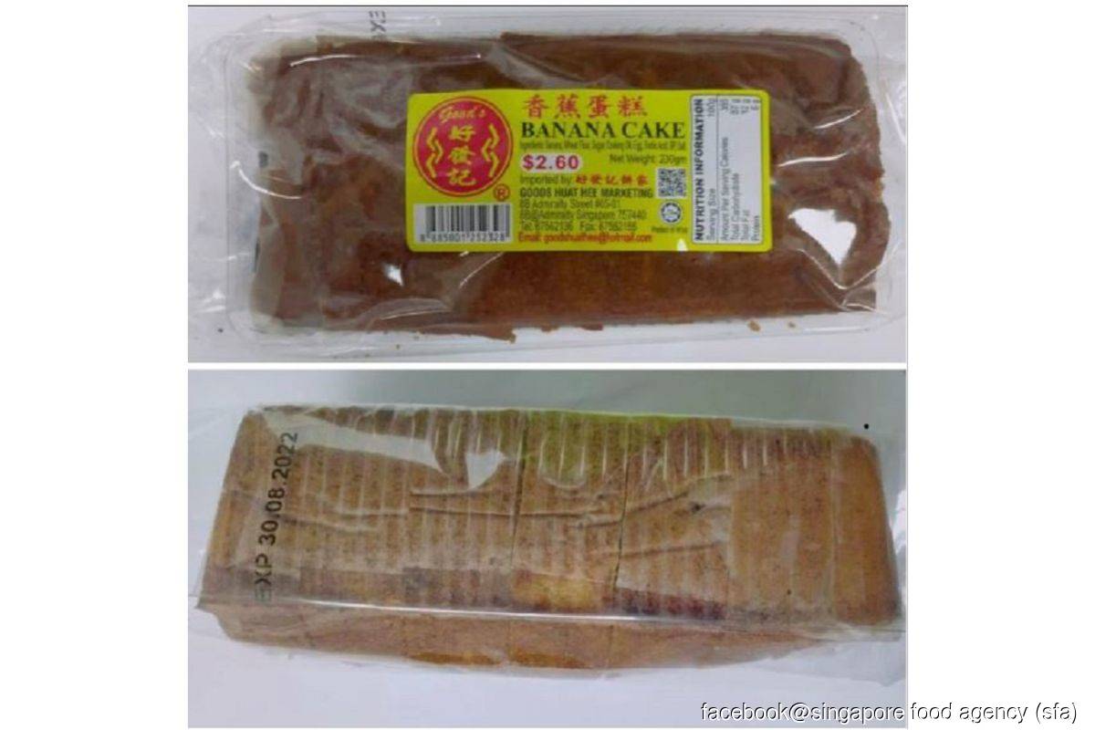 Singapore: Recall of 'Goods' banana cake from Malaysia over food additive issue