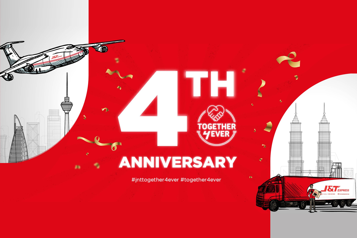 J&T Express Launches “Together, 4Ever” Campaign in Celebration of its Fourth Anniversary in Malaysia