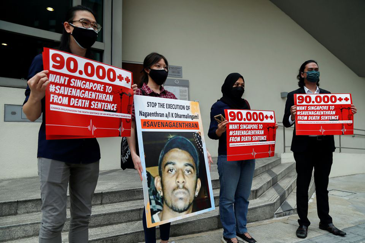 Last ditch effort to save Nagaenthran from the gallows dismissed. (Photo by Reuters)