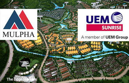 UEM Sunrise, Mulpha shares rise on JV for RM5b development